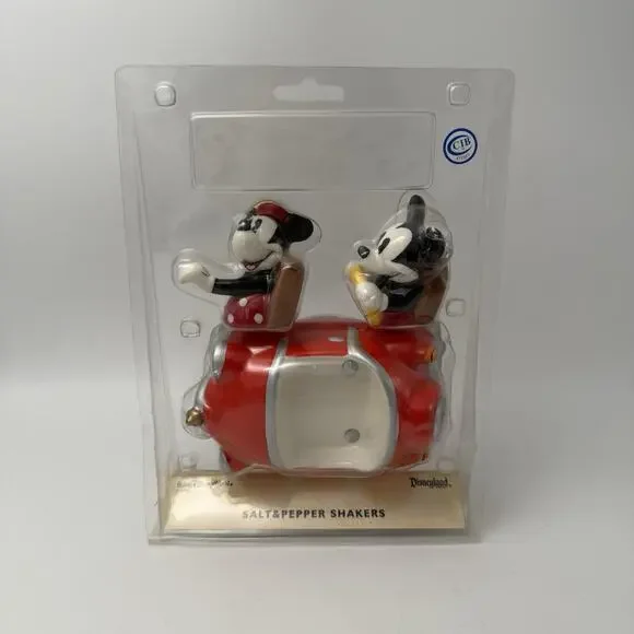 RARE Disney Mickey & Minnie Mouse Car Salt & Pepper Shakers - Picture 1 of 7